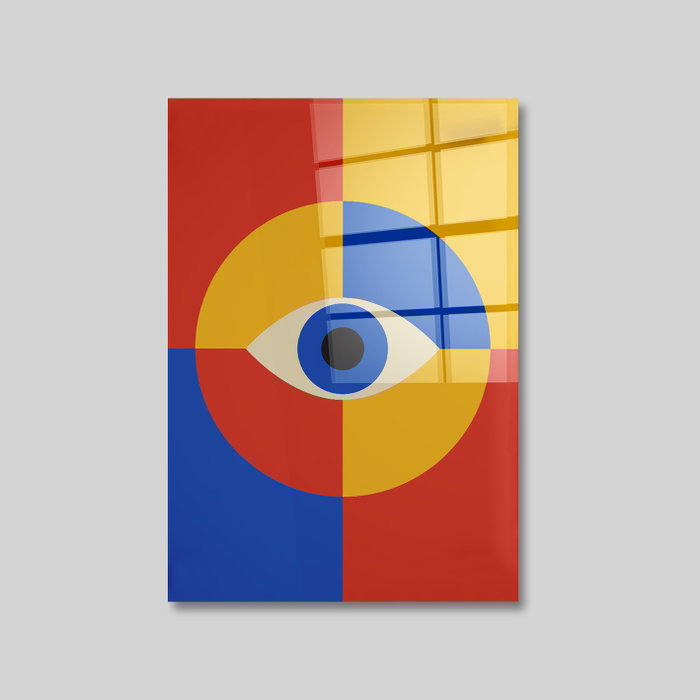 Wallity Cuadro Decorativo de Vidrio Templado Multicolor 70 x 100 cm